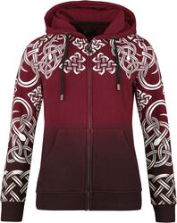Hooded Jacket With Celtic Ornaments, Black Premium by EMP, Vest met capuchon