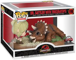 Dr. Sattler with triceratops (POP! Moment) vinyl figuur 1198, Jurassic Park, Funko Pop!