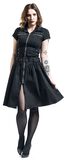 Black Emo Punk Long Dress, H&R London, Medium-lengte jurk