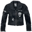 Short Skull Denim Jacket, Rock Rebel by EMP, Denim jas