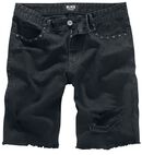 Destroyed Shorts, Black Premium by EMP, Korte broek