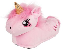 Chaussons Adultes Licorne Rose, Unicorn, Chaussons