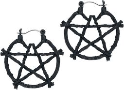 Pentagramme, Gothicana by EMP, Boucles d'oreilles