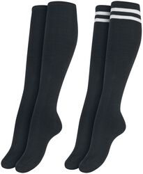 Ladies College Socks 2-Pack, Urban Classics, Kniekousen