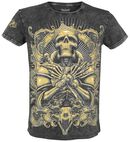 Skull King Lava Shirt, Black Premium by EMP, T-Shirt Manches courtes