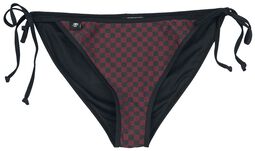 Bikini Bottoms with Chessboard Pattern, RED by EMP, Bikini Slip
