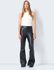 Andy Pasa PU High Waisted Flared Trousers