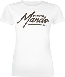 The Mandalorian - I’m with Mando - Grogu, Star Wars, T-Shirt Manches courtes