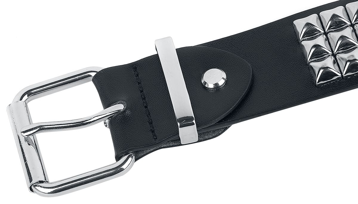 Ceinture Cloutée Lollipops En Cuir Noir - Taille 85 Cm, Occasion En Très Bon état