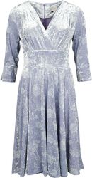 Velvet Grace Fit & Flare Dress, Banned Retro, Medium-lengte jurk