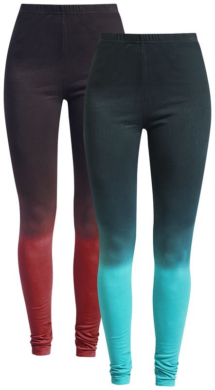 Set van twee leggings met kleurverloop