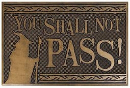Shall Not Pass, The Lord Of The Rings, Deurmat