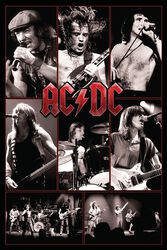Live - (Collage), AC/DC, Poster