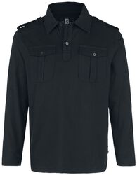 Jersey Polo Shirt Willis Long Sleeve, Brandit, Shirt met lange mouwen