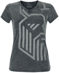 T-Shirt Tête Viking, Black Premium by EMP, T-Shirt Manches courtes
