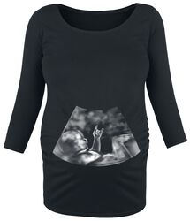 Ultrasound Metal Baby Hand, Vêtements de maternité, T-shirt manches longues