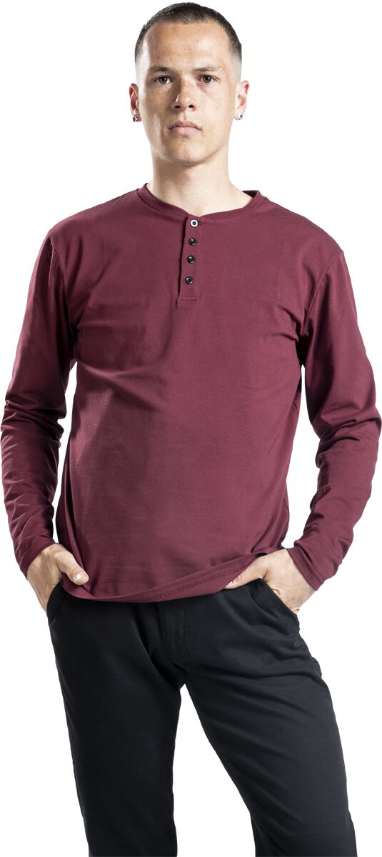 Classic Series - Chemise Manches Longues A Strass AFG913 Rouge