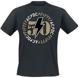 Fifty Bold Emblem, AC/DC, T-Shirt Manches courtes