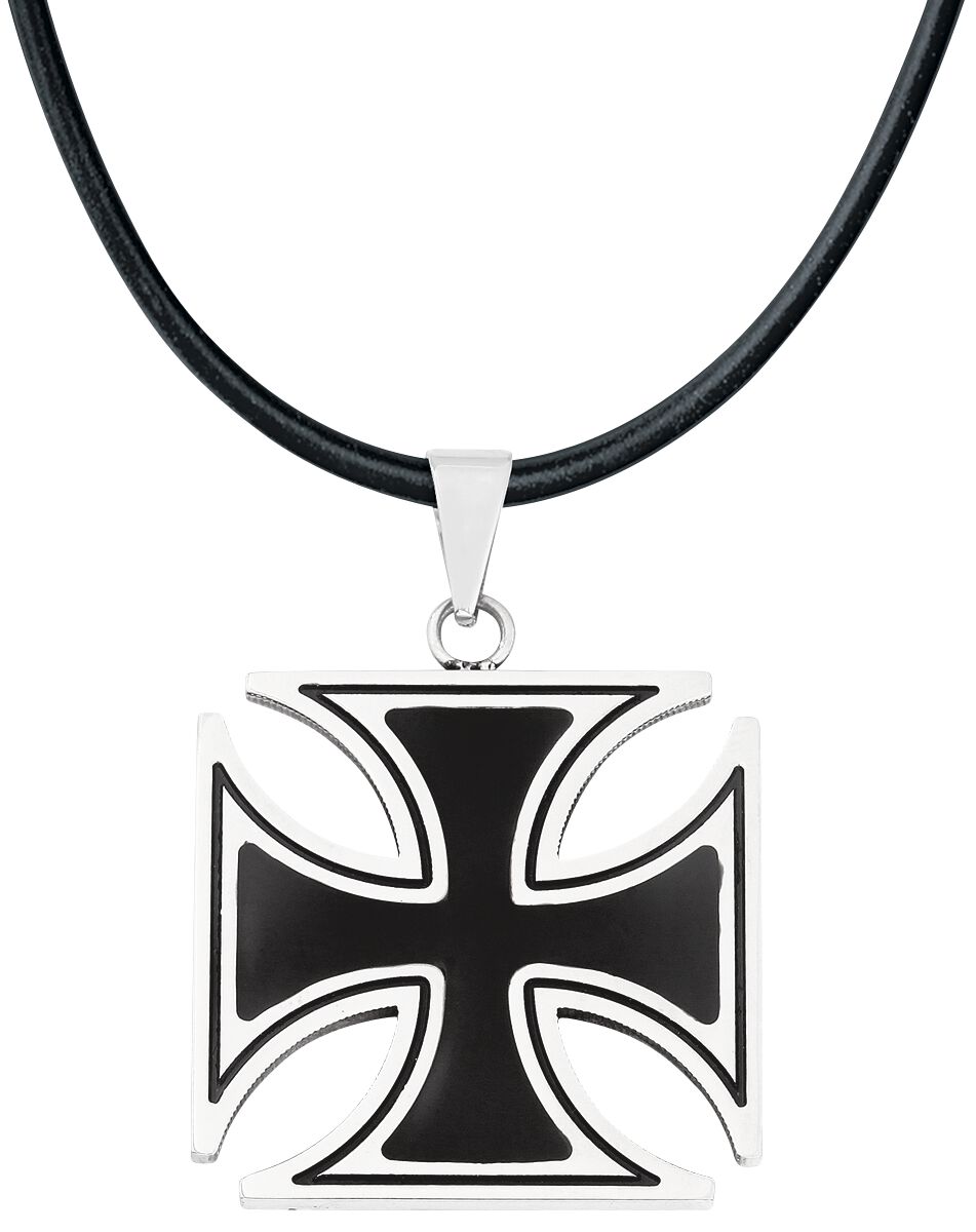 Pendentif Croix De Fer Allemande - Noir - Métal - Longueur <30cm - Neuf Sans Emballage