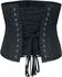 - Under-bust corset with brocade pattern