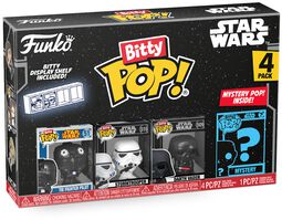 Tie Fighter Pilot, Stormtrooper, Darth Vader + Mystery Figure (Bitty Pop! 4 Pack) vinyl figuren, Star Wars, Funko Bitty Pop!