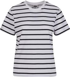 Ladies Striped Boxy Tee, Urban Classics, T-Shirt Manches courtes