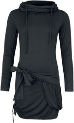 Jurk met hoge hals, Black Premium by EMP, Korte jurk