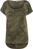 T-shirt Camouflage Back Shaped, Urban Classics, T-Shirt Manches courtes