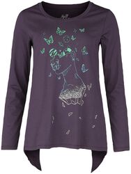 Longsleeve shirt met Galaxy Butterfly print, Full Volume by EMP, Shirt met lange mouwen