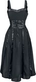 Serena Dress, Chemical Black, Medium-lengte jurk