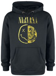 Amplified Collection - Spliced Smiley, Nirvana, Sweat-shirt à capuche